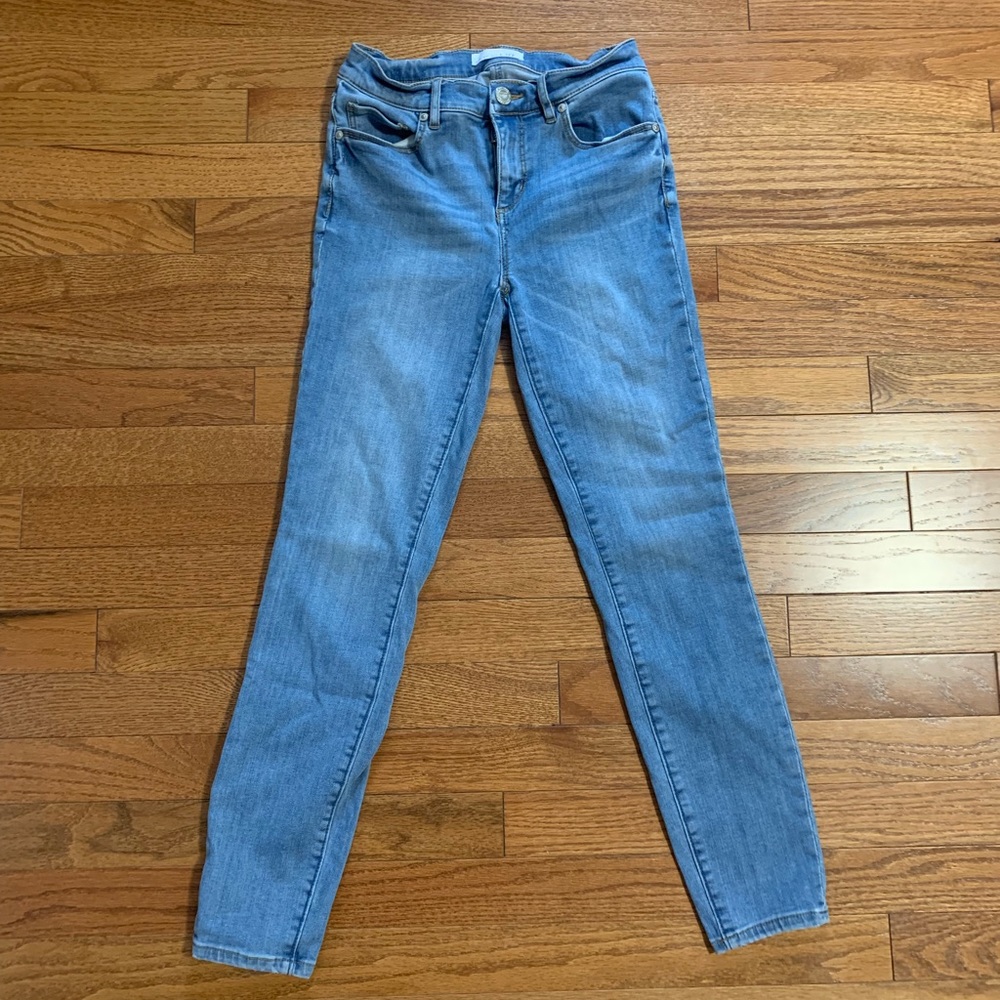LOFT light wash skinny jeans